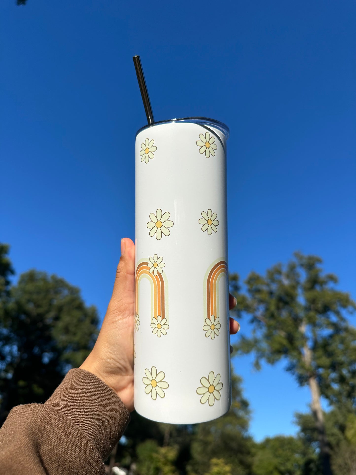 “Es su amor que me sostiene” tumblr de aluminio 20oz