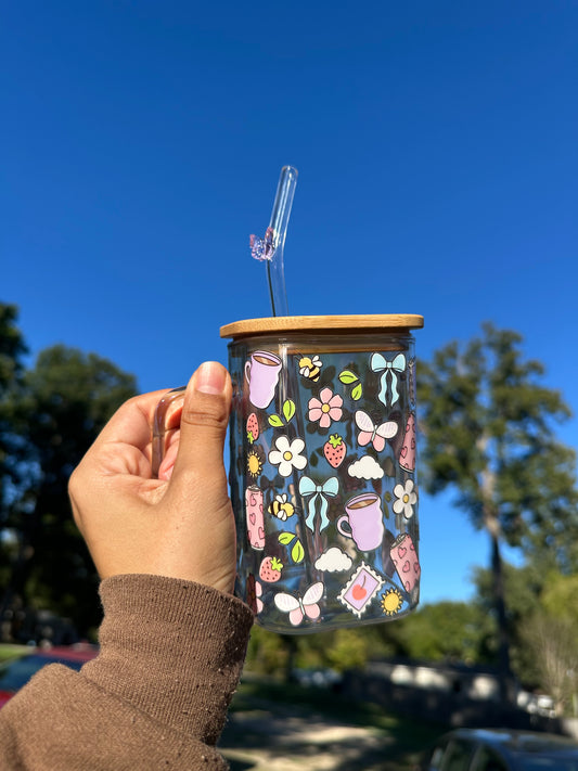 Taza de vidrio