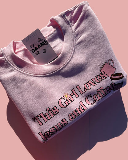 SET: “This girl loves Jesus & coffee”